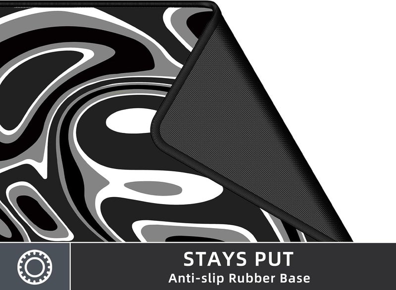 Rinaze Large Gaming Mouse Pad with Superior Micro-Weave Cloth, Extended Desk Mousepad with Stitched Edges, Anti-Slip Keyboard Pad for Computer, Home and Gaming - Image 4